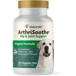 NaturVet ArthiSoothe Chewable Tablets Joint Supplement For Dogs