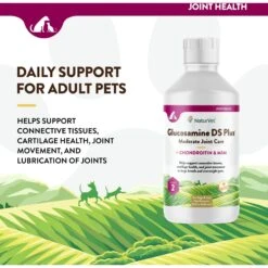 NaturVet Moderate Care Glucosamine DS Plus Liquid Joint Supplement For Cats & Dogs -Pet Wellness 77870 PT2. AC SS1800 V1698696068