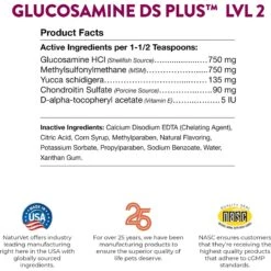 NaturVet Moderate Care Glucosamine DS Plus Liquid Joint Supplement For Cats & Dogs -Pet Wellness 77870 PT7. AC SS1800 V1698694411