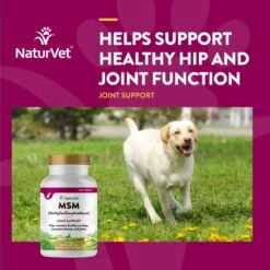 NaturVet MSM Chewable Tablets Joint Supplement For Dogs -Pet Wellness 77878 PT3. AC SS1800 V1698694289