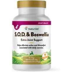 NaturVet S.O.D. Boswelia Chewable Tablets Joint Supplement For Dogs