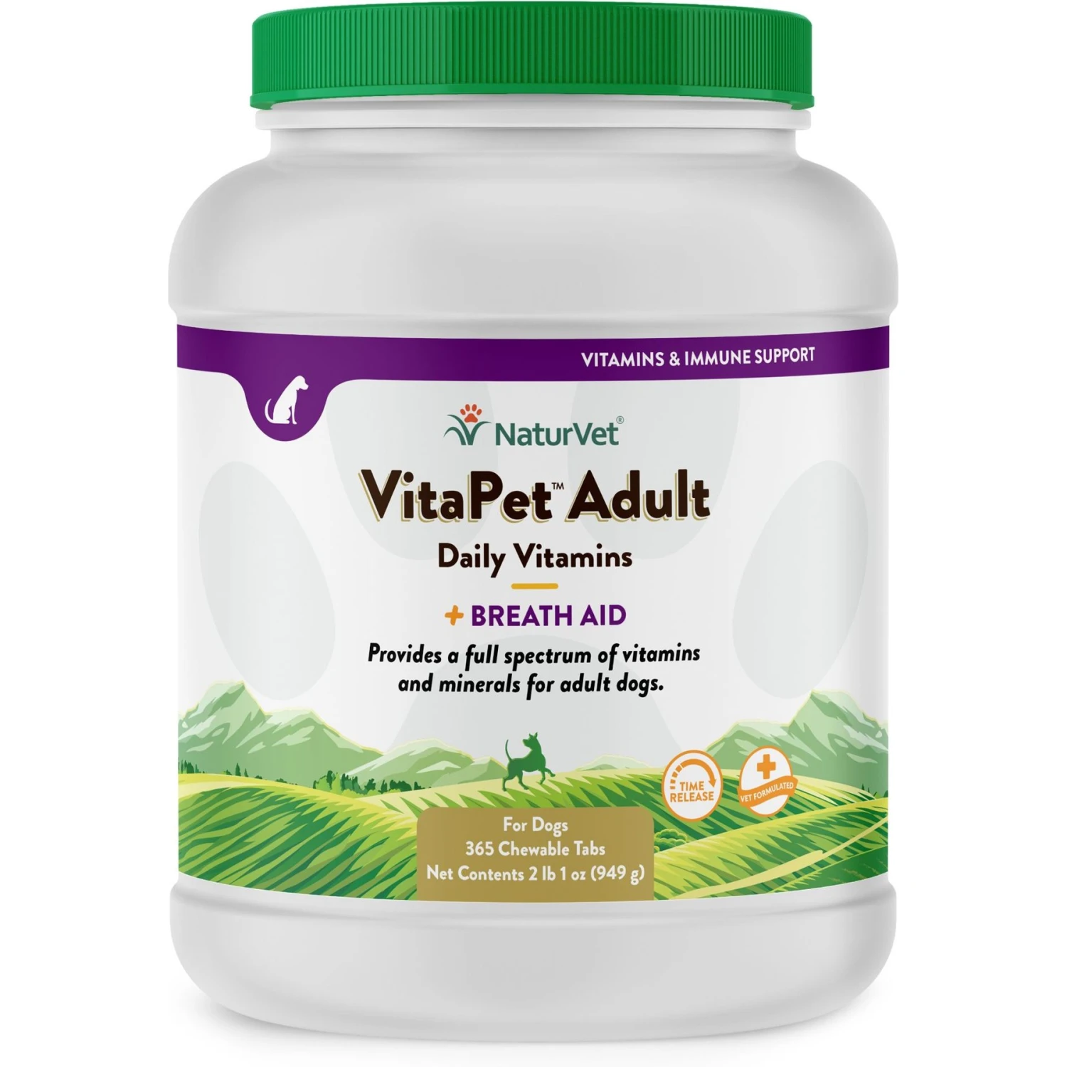 NaturVet VitaPet Adult Plus Breath Aid Chewable Tablets Multivitamin For Dogs 1 NaturVet VitaPet Adult Plus Breath Aid Chewable Tablets Multivitamin For Dogs