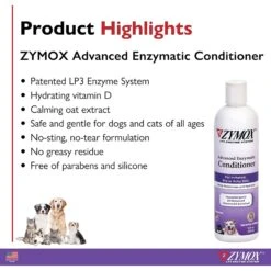 Zymox Advanced Enzymatic Oatmeal Cat & Dog Conditioner & Zymox Advanced Enzymatic Oatmeal Cat & Dog Shampoo -Pet Wellness 781198 PT3. AC SS1800 V1677168686