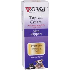 Zymox Topical Cream With Hydrocortisone 0.5% For Dogs & Cats & Zymox Advanced Enzymatic Oatmeal Cat & Dog Shampoo -Pet Wellness 781214 PT2. AC SS1800 V1677170940