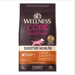 Wellness Belly Digestive Health Support Pumpkin Flavor Chew Supplements For Dogs & Wellness CORE Digestive Health Wholesome Grains Chicken & Brown Rice Recipe Small Breed Dry Dog Food -Pet Wellness 783686 PT5. AC SS1800 V1677518565