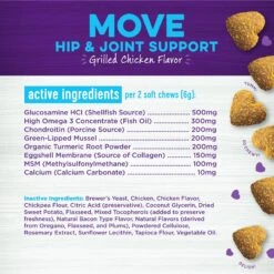 Wellness Move Hip & Joint Chicken Flavor Chew Supplements For Dogs & Wellness CORE Grain-Free Senior Deboned Turkey Recipe Dry Dog Food 11 Wellness Move Hip & Joint Chicken Flavor Chew Supplements For Dogs & Wellness CORE Grain-Free Senior Deboned Turkey Recipe Dry Dog Food -Pet Wellness 783734 PT2. AC SS1800 V1677515905