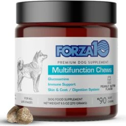Forza10 Multifunction Peanut Butter Soft Chews Dog Supplement, 90 Count