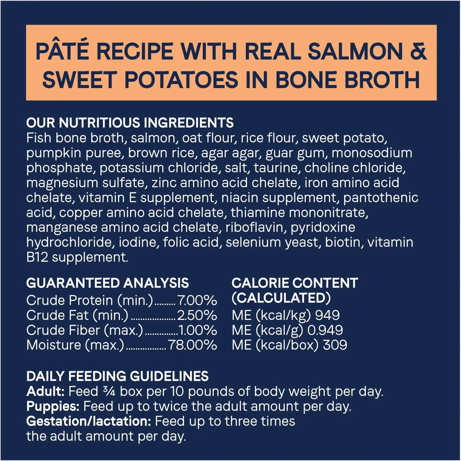 CANIDAE PURE 2-in-1 Goodness Pate Recipe Real Salmon & Sweet Potatoes In Bone Broth Wet Dog Food, 11.5-oz Box, Case Of 6 6 CANIDAE PURE 2-in-1 Goodness Pate Recipe Real Salmon & Sweet Potatoes In Bone Broth Wet Dog Food, 11.5-oz Box, Case Of 6 - Image 6