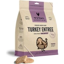 Vital Essentials Turkey Mini Patties Entree Freeze-Dried Raw Dog Food