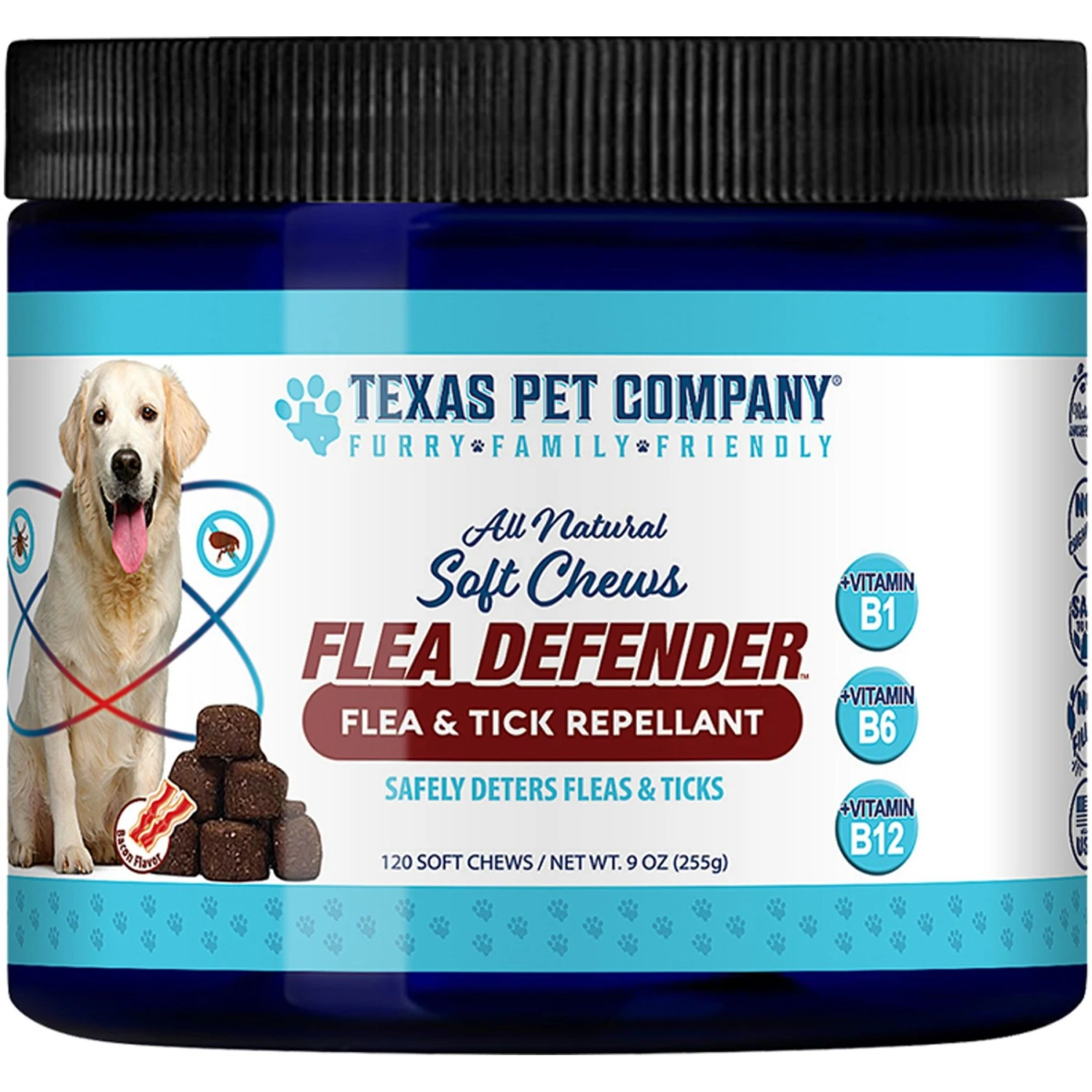 Texas Pet Company Flea Defender Soft Chews Dog Supplement, 120 Count 1 Texas Pet Company Flea Defender Soft Chews Dog Supplement, 120 Count