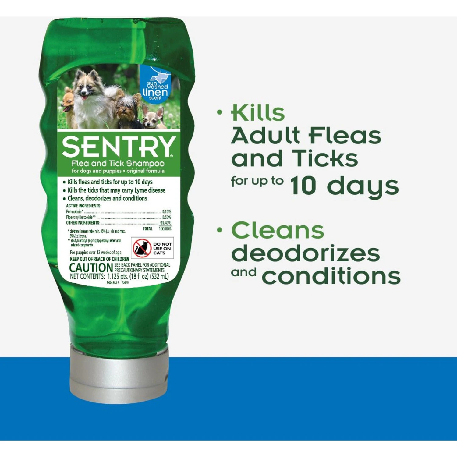Sentry Flea & Tick Sunwashed Linen Shampoo For Dogs 3 Sentry Flea & Tick Sunwashed Linen Shampoo For Dogs - Image 3