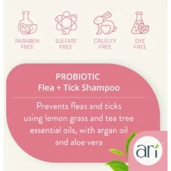 Health Extension ARI Probiotic Flea & Tick Dog Shampoo, 16-oz Bottle -Pet Wellness 795894 PT6. AC SS1800 V1695235121