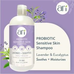 Health Extension ARI Probiotic Sensitive Skin Dog Shampoo, 16-oz Bottle -Pet Wellness 795926 PT2. AC SS1800 V1695235066