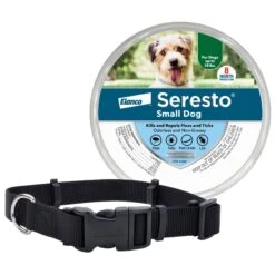 SecureAway Dog Flea Collar Protector & Seresto Flea & Tick Collar For Dogs, Up To 18 Lbs
