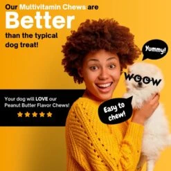 Dr Woow 11-in-1 Joint Peanut Butter Flavored Soft Chews Multivitamin For Dogs, 90 Count -Pet Wellness 802574 PT7. AC SS1800 V1678713029