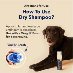 Honest Paws Hydrating Skin & Coat Waterless Dog Shampoo, 6.3-oz Bottle -Pet Wellness 802606 PT6. AC SS1800 V1682691416