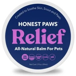 Honest Paws All Natural Moisturizing Paw & Nose Dog Balm, 2-oz Tin