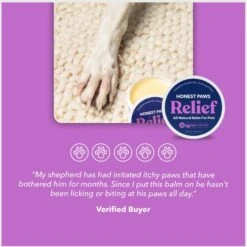 Honest Paws All Natural Moisturizing Paw & Nose Dog Balm, 2-oz Tin -Pet Wellness 802622 PT6. AC SS1800 V1682620673