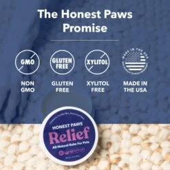 Honest Paws All Natural Moisturizing Paw & Nose Dog Balm, 2-oz Tin -Pet Wellness 802622 PT7. AC SS1800 V1682690140
