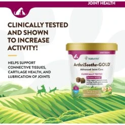 NaturVet Advanced Care ArthriSoothe-GOLD Soft Chews Joint Supplement For Cats & Dogs -Pet Wellness 80368 PT2. AC SS1800 V1698696351