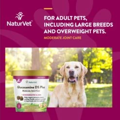 NaturVet Moderate Care Glucosamine DS Plus Soft Chews Joint Supplement For Dogs -Pet Wellness 80379 PT3. AC SS1800 V1698694131