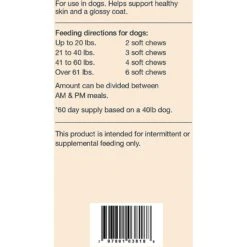 NaturVet Omega-Gold Plus Salmon Oil Soft Chews Skin & Coat Supplement For Dogs & Cats -Pet Wellness 80384 PT2. AC SS1800 V1489184821