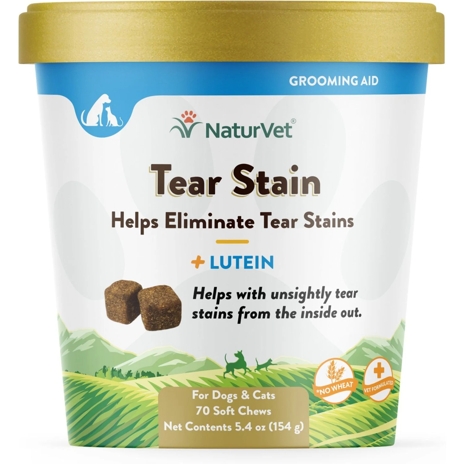 NaturVet Tear Stain Plus Lutein Soft Chews Vision Supplement For Cats & Dogs 1 NaturVet Tear Stain Plus Lutein Soft Chews Vision Supplement For Cats & Dogs