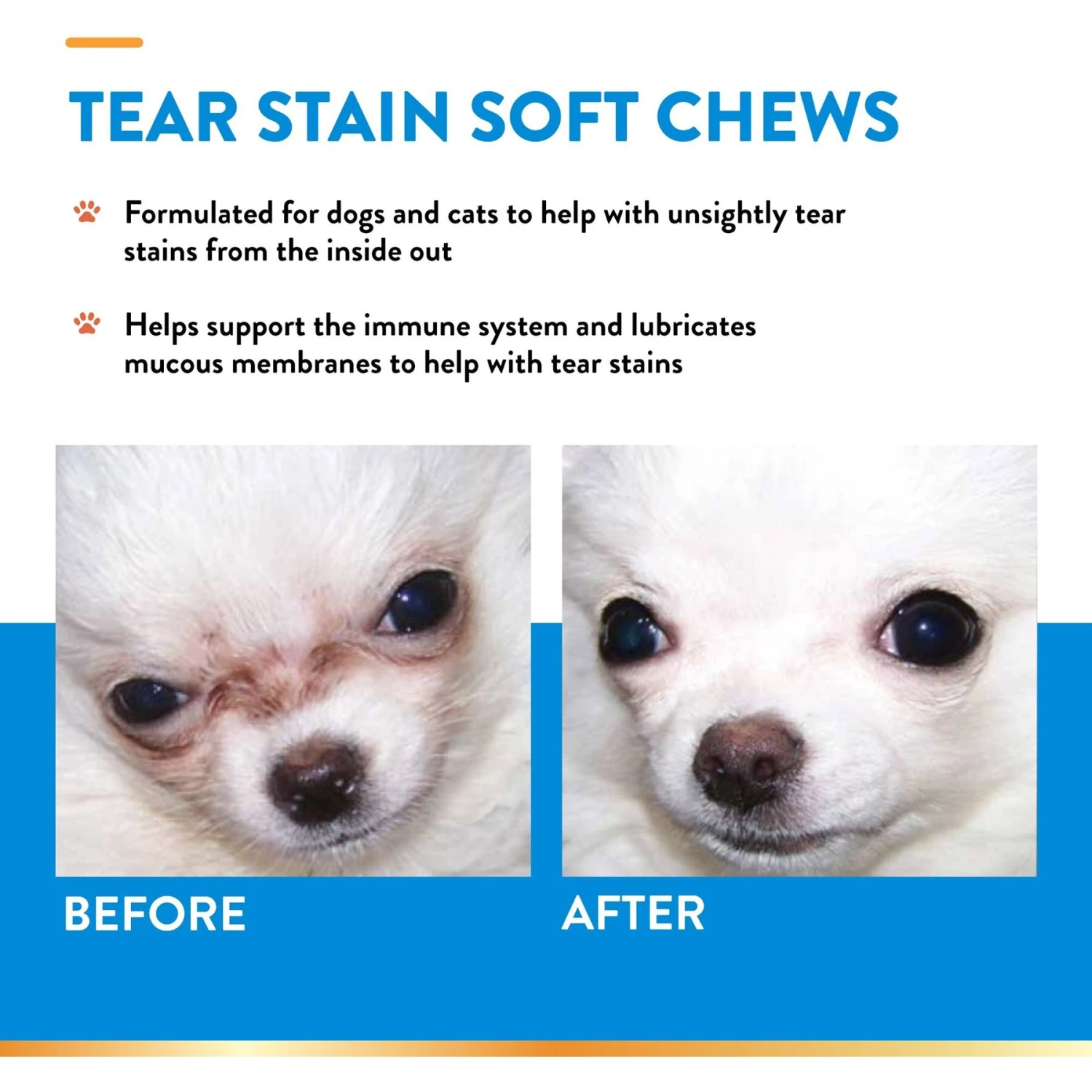 NaturVet Tear Stain Plus Lutein Soft Chews Vision Supplement For Cats & Dogs 5 NaturVet Tear Stain Plus Lutein Soft Chews Vision Supplement For Cats & Dogs - Image 5