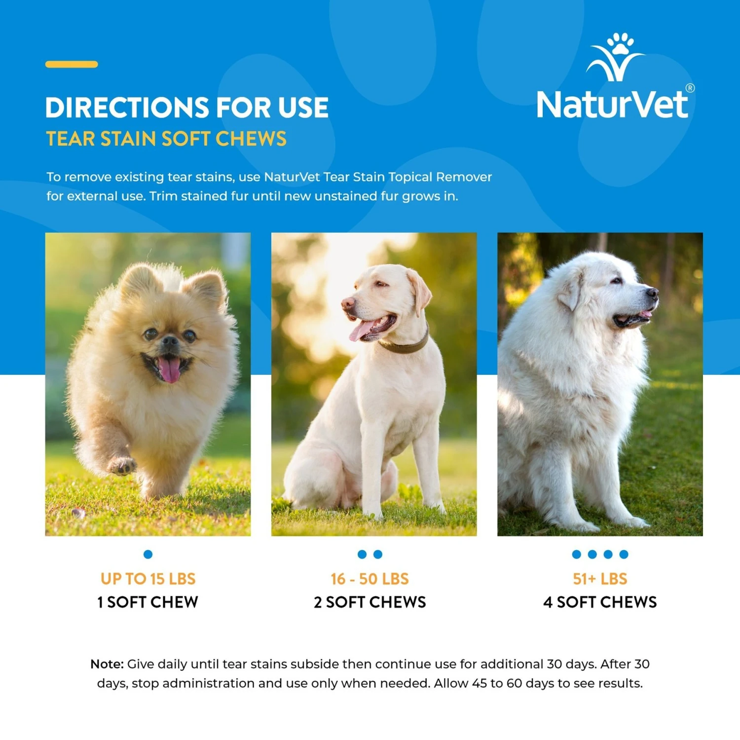 NaturVet Tear Stain Plus Lutein Soft Chews Vision Supplement For Cats & Dogs 8 NaturVet Tear Stain Plus Lutein Soft Chews Vision Supplement For Cats & Dogs - Image 8