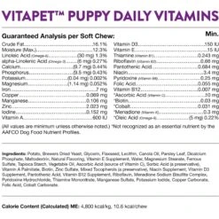 NaturVet VitaPet Puppy Plus Breath Aid Soft Chews Multivitamin For Dogs -Pet Wellness 80391 PT7. AC SS1800 V1698695413