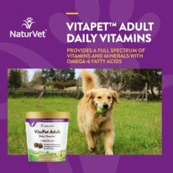 NaturVet VitaPet Adult Plus Breath Aid Soft Chews Multivitamin For Dogs -Pet Wellness 80393 PT3. AC SS1800 V1698694664