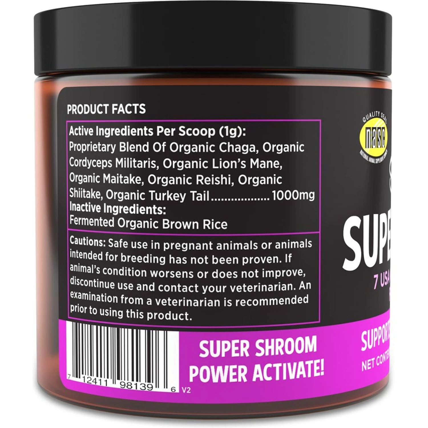 Super Snouts Super Shrooms Organic Super 7 Medicinal Mushroom Blend Dog Immunity Supplement, 2.6-oz Jar 3 Super Snouts Super Shrooms Organic Super 7 Medicinal Mushroom Blend Dog Immunity Supplement, 2.6-oz Jar - Image 3