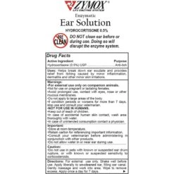 Zymox Ear Infection Solution With .5% Hydrocortisone For Dogs & Cats, 1.25-oz Bottle & Frisco Ear Wipes For Dogs, 100 Count -Pet Wellness 808334 PT3. AC SS1800 V1679065302