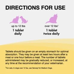 Nutramax Denosyl Tablets Liver & Brain Supplement For Small Dogs & Cats, 30 Count -Pet Wellness 81135 PT6. AC SS1800 V1668637482