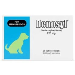 Nutramax Denosyl Tablets Liver & Brain Supplement For Medium Dogs, 30 Count