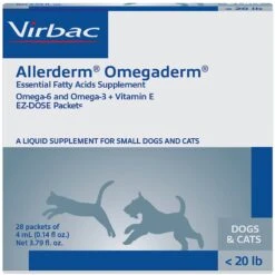 Virbac Allerderm Omegaderm Liquid Skin & Coat Supplement For Cats & Dogs
