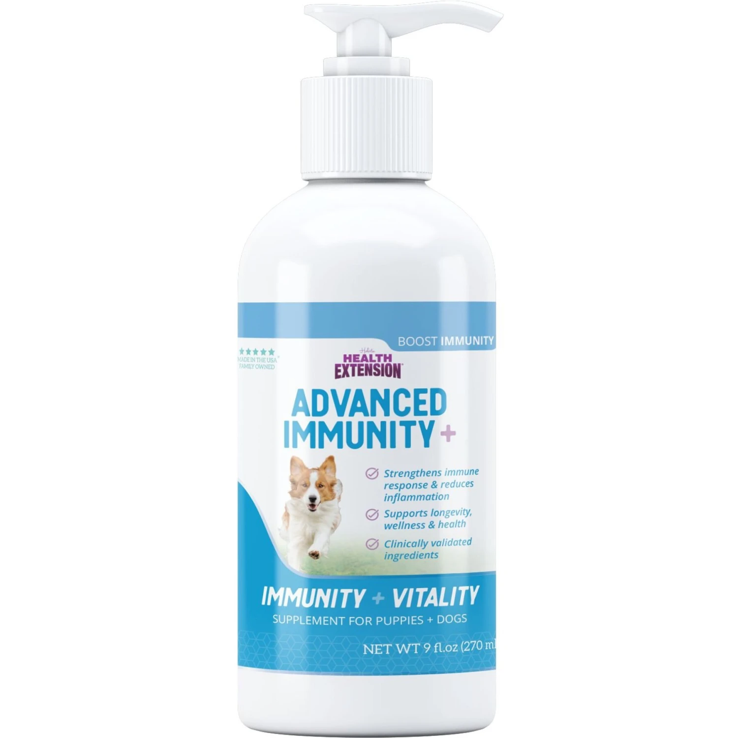 Health Extension Advanced Immunity+ Liquid Supplement For Dogs, 9-oz Bottle 1 Health Extension Advanced Immunity+ Liquid Supplement For Dogs, 9-oz Bottle