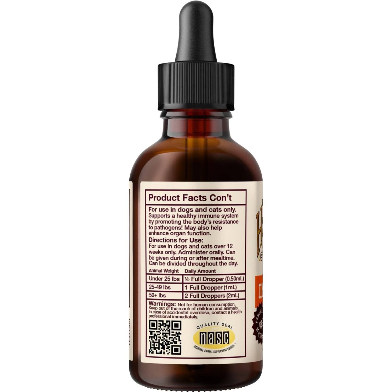 Hemp Well Immune Liquid Supplement For Dogs & Cat, 2-oz Bottle 6 Hemp Well Immune Liquid Supplement For Dogs & Cat, 2-oz Bottle - Image 6