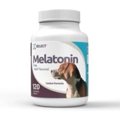 K9 Select Melatonin Beef Flavor Calming Dog Supplement, 3-mg, 120 Count