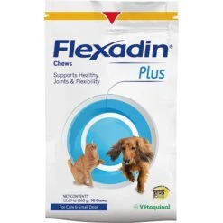 Vetoquinol Flexadin Plus Soft Chews Joint Supplement For Cats & Dogs