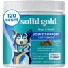Solid Gold Leaps & Hounds Joint Health Chews Supplement For Dogs, 120 Count