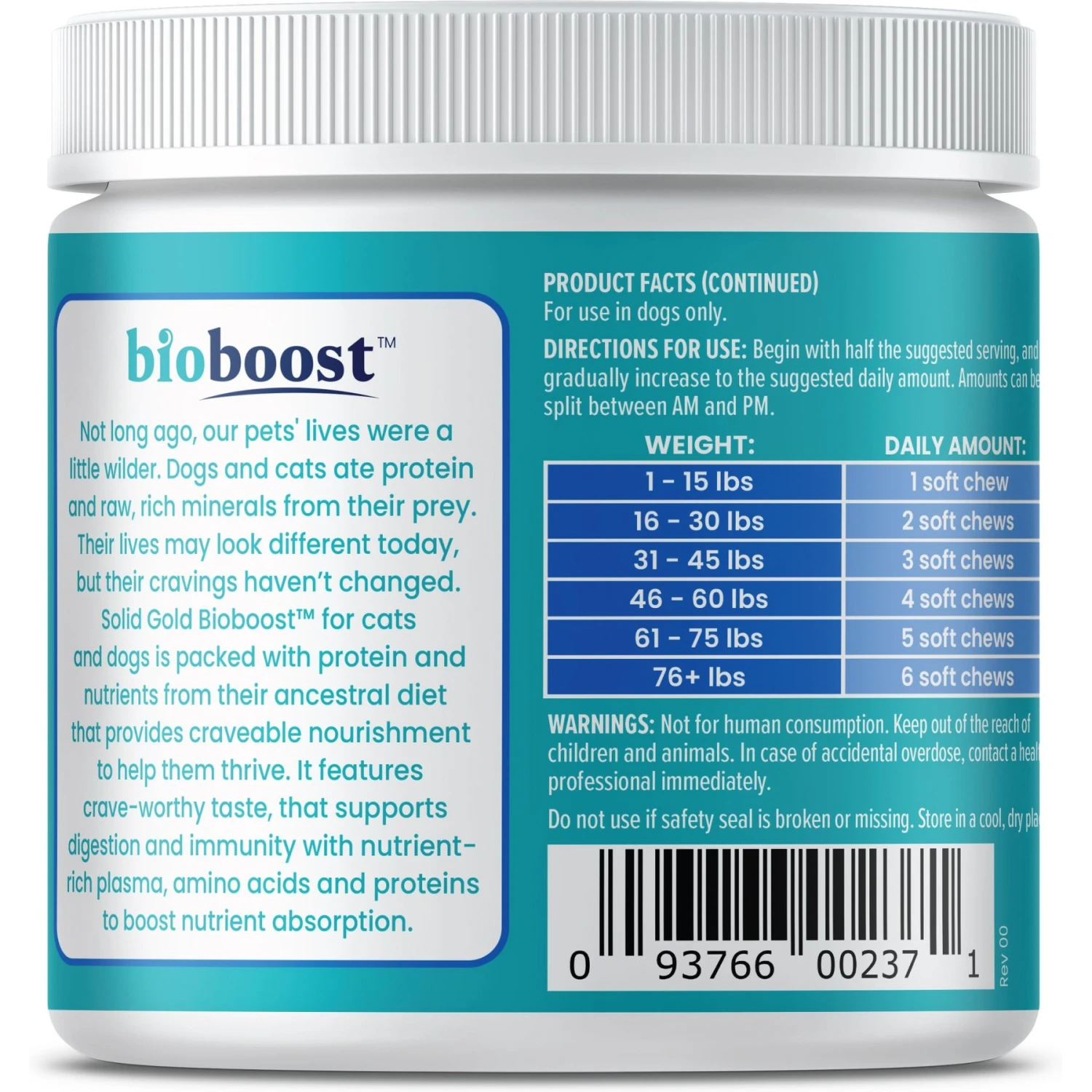 Solid Gold Leaps & Hounds Joint Health Chews Supplement For Dogs, 120 Count 6 Solid Gold Leaps & Hounds Joint Health Chews Supplement For Dogs, 120 Count - Image 6