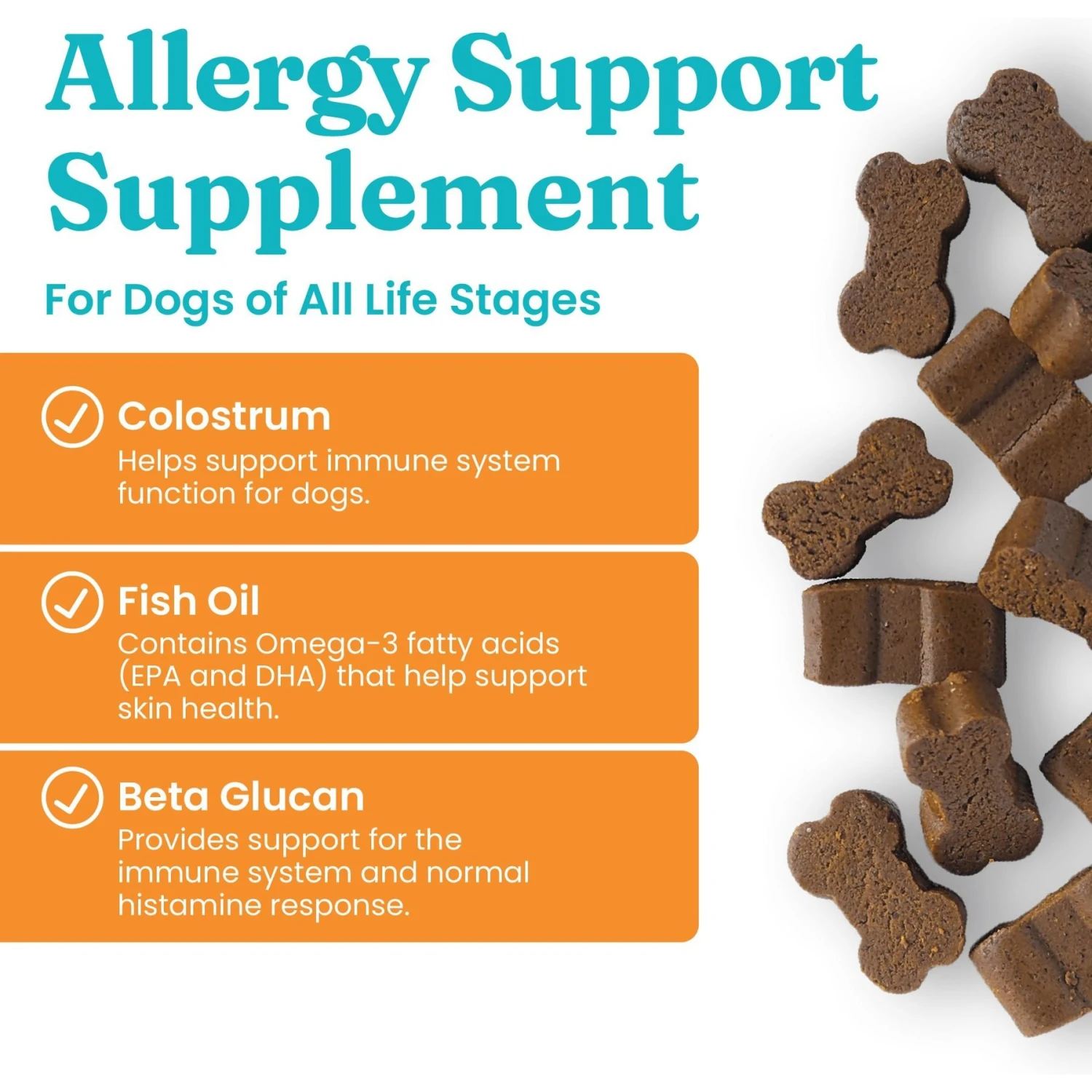 Solid Gold Pet Pal-lergy Allergy Chews Supplement For Dogs, 120 Count 2 Solid Gold Pet Pal-lergy Allergy Chews Supplement For Dogs, 120 Count - Image 2