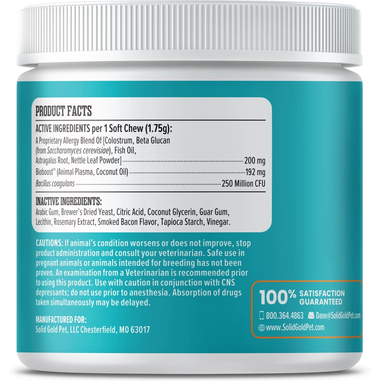 Solid Gold Pet Pal-lergy Allergy Chews Supplement For Dogs, 120 Count 7 Solid Gold Pet Pal-lergy Allergy Chews Supplement For Dogs, 120 Count - Image 7