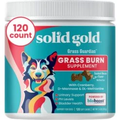 Solid Gold Grass Guardian Cranberry Soft Chews Lawn Protection Urinary Supplement For Dogs