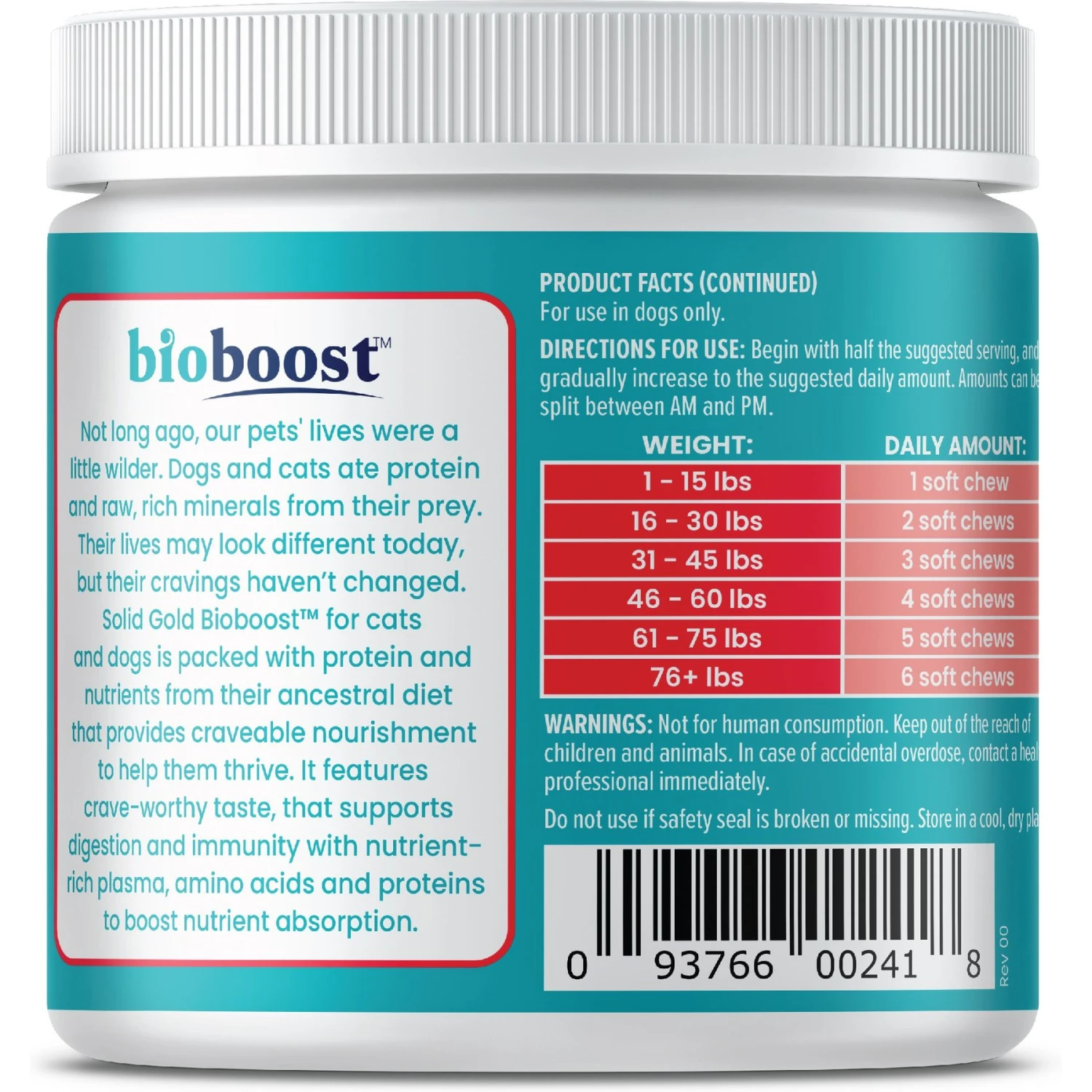 Solid Gold Grass Guardian Cranberry Soft Chews Lawn Protection Urinary Supplement For Dogs 6 Solid Gold Grass Guardian Cranberry Soft Chews Lawn Protection Urinary Supplement For Dogs - Image 6