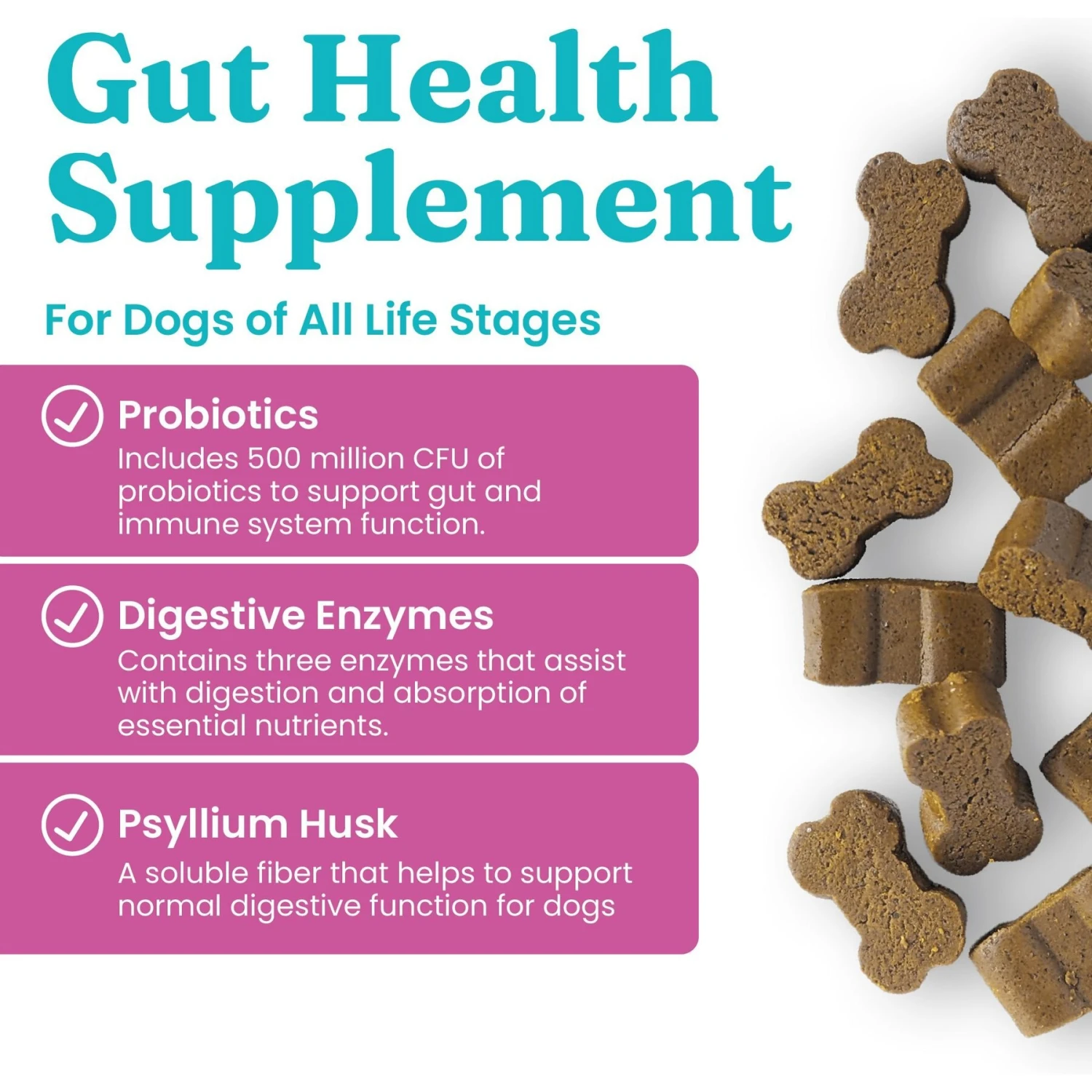 Solid Gold Mellow Belly Digestive Chews Supplement For Dogs, 120 Count 2 Solid Gold Mellow Belly Digestive Chews Supplement For Dogs, 120 Count - Image 2