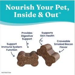 Solid Gold PetVites Multi-Vitamin Chews Supplement For Dogs, 120 Count -Pet Wellness 819350 PT2. AC SS1800 V1695843888