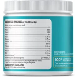 Solid Gold PetVites Multi-Vitamin Chews Supplement For Dogs, 120 Count -Pet Wellness 819350 PT6. AC SS1800 V1695824037