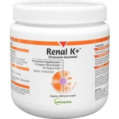 Vetoquinol Renal K+ Powder Kidney Supplement For Cats & Dogs